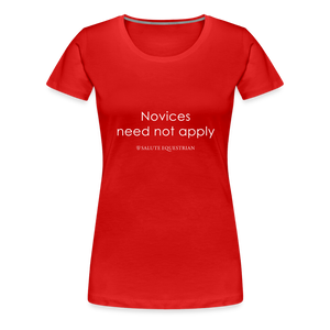 wob Novices need not apply T-Shirt - red