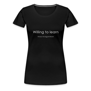 wob Willing to learn T-Shirt - black