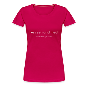 wob As seen and tried T-Shirt - dark pink