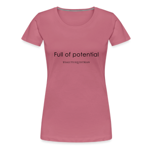 bow Full of potential T-Shirt - mauve