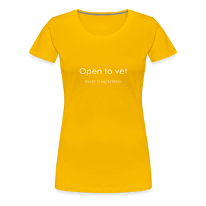 wob Open to vet T-Shirt - sun yellow