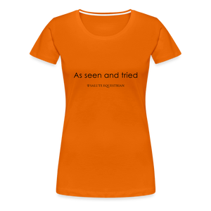 bow As seen and tried T-Shirt - orange