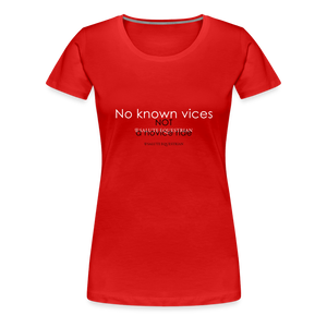 wob No known vices T-Shirt - red