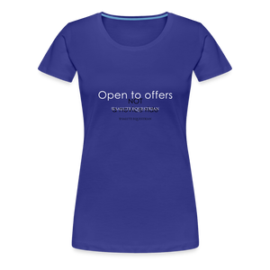 wob Open to offers T-Shirt - royal blue