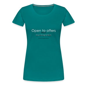 wob Open to offers T-Shirt - diva blue