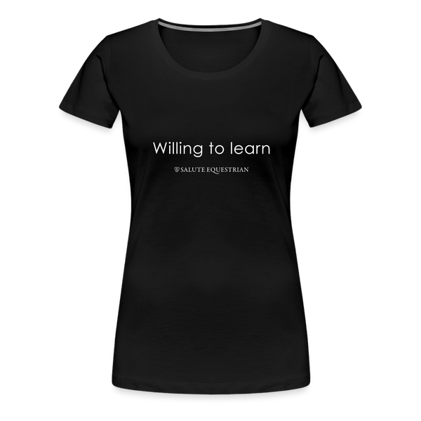 wob Willing to learn T-Shirt - black
