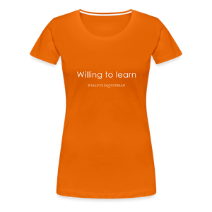 wob Willing to learn T-Shirt - orange