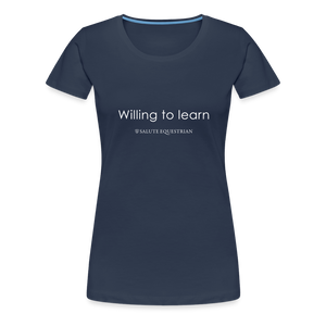 wob Willing to learn T-Shirt - navy