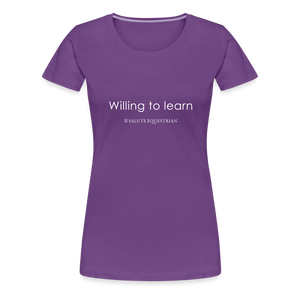 wob Willing to learn T-Shirt - purple