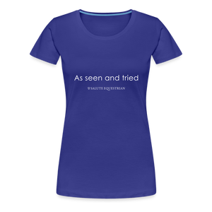 wob As seen and tried T-Shirt - royal blue