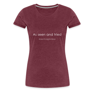 wob As seen and tried T-Shirt - heather burgundy