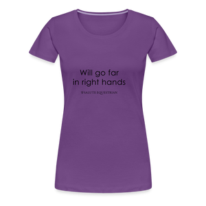 bow Will go far in right hands T-Shirt - purple