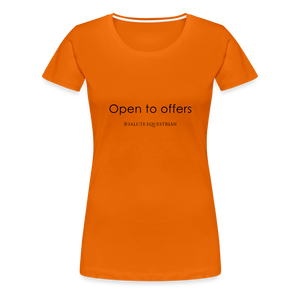 bow Open to offers T-Shirt - orange