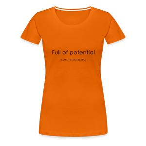 bow Full of potential T-Shirt - orange