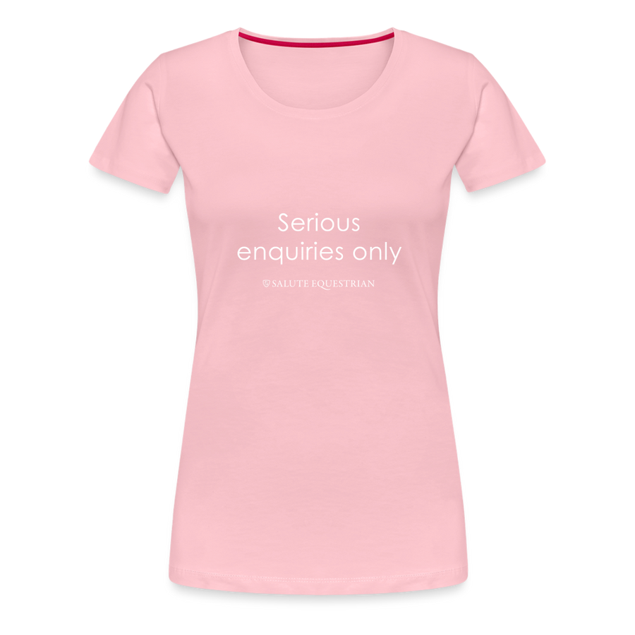 wob Serious enquiries only T-Shirt - black