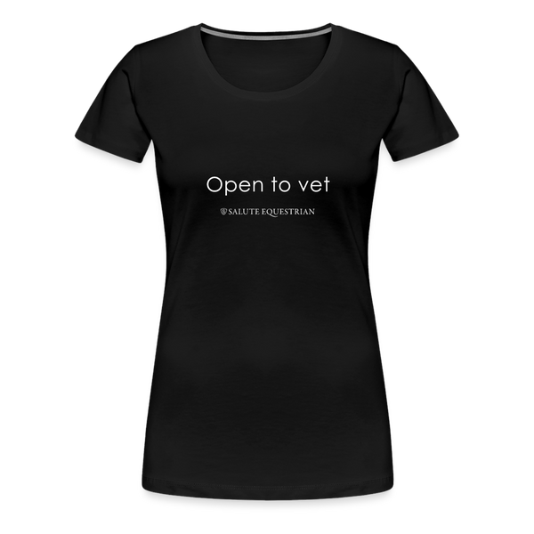 wob Open to vet T-Shirt - black