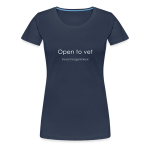wob Open to vet T-Shirt - navy