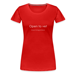 wob Open to vet T-Shirt - red