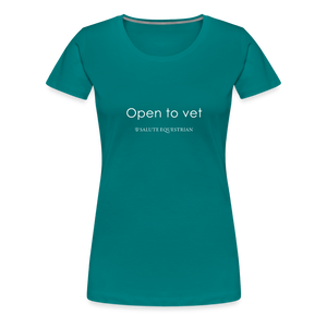 wob Open to vet T-Shirt - diva blue