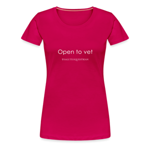 wob Open to vet T-Shirt - dark pink