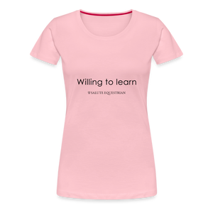 bow Willing to learn T-Shirt - rose shadow