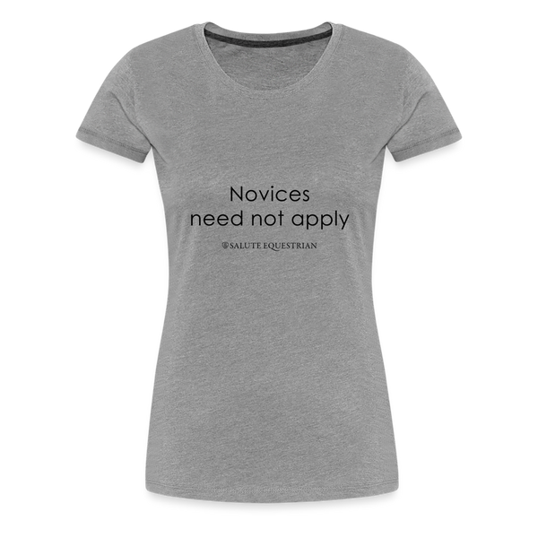 bow Novices need not apply T-Shirt - heather grey