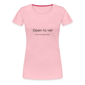 bow Open to vet T-Shirt - rose shadow