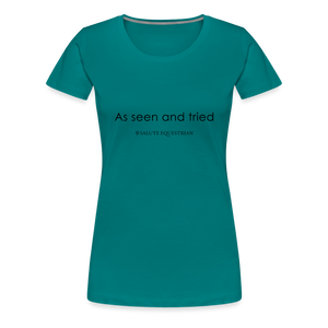 bow As seen and tried T-Shirt - diva blue