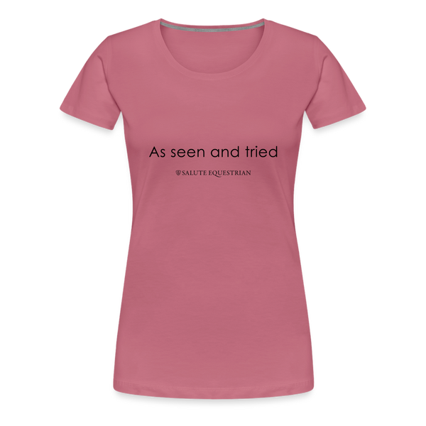 bow As seen and tried T-Shirt - mauve