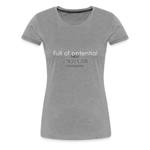 wob Full of potential T-Shirt - heather grey