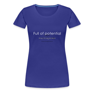 wob Full of potential T-Shirt - royal blue