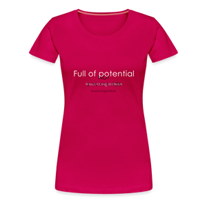 wob Full of potential T-Shirt - dark pink