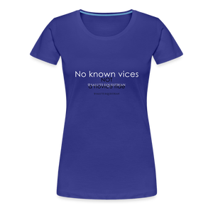 wob No known vices T-Shirt - royal blue
