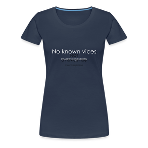 wob No known vices T-Shirt - navy