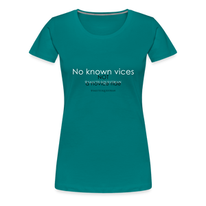 wob No known vices T-Shirt - diva blue