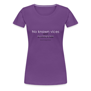 wob No known vices T-Shirt - purple