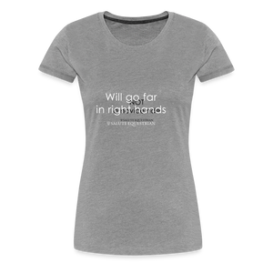 wob Will go far in right hands T-Shirt - heather grey