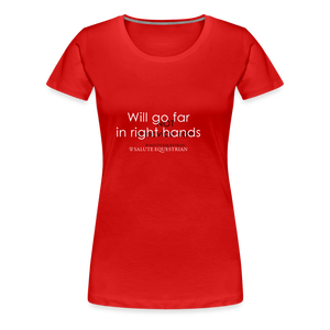 wob Will go far in right hands T-Shirt - red