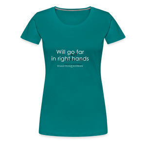wob Will go far in right hands T-Shirt - diva blue