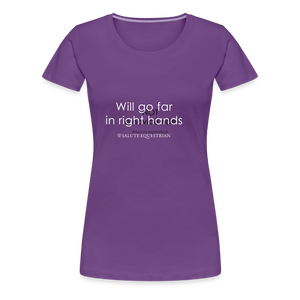 wob Will go far in right hands T-Shirt - purple